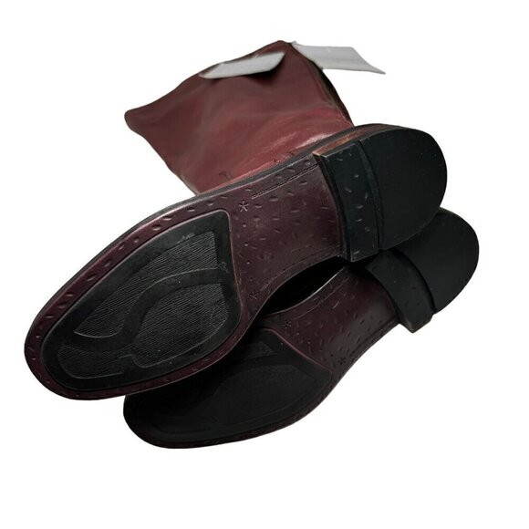 FRANCO SARTO Womens Meyer Block Heel Leather Riding Boot Size 5 wide calf - Picture 9 of 9